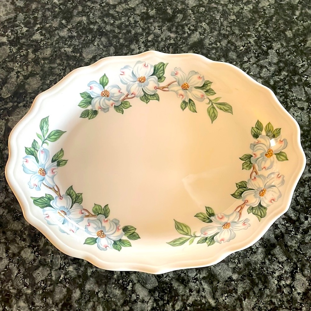 Vintage Syracuse China DOGWOOD Restaurant OVAL‎ SERVING PLATTER